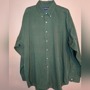 Ralph Lauren Men's Blaire Button Down  Long Sleeve Size XL Green